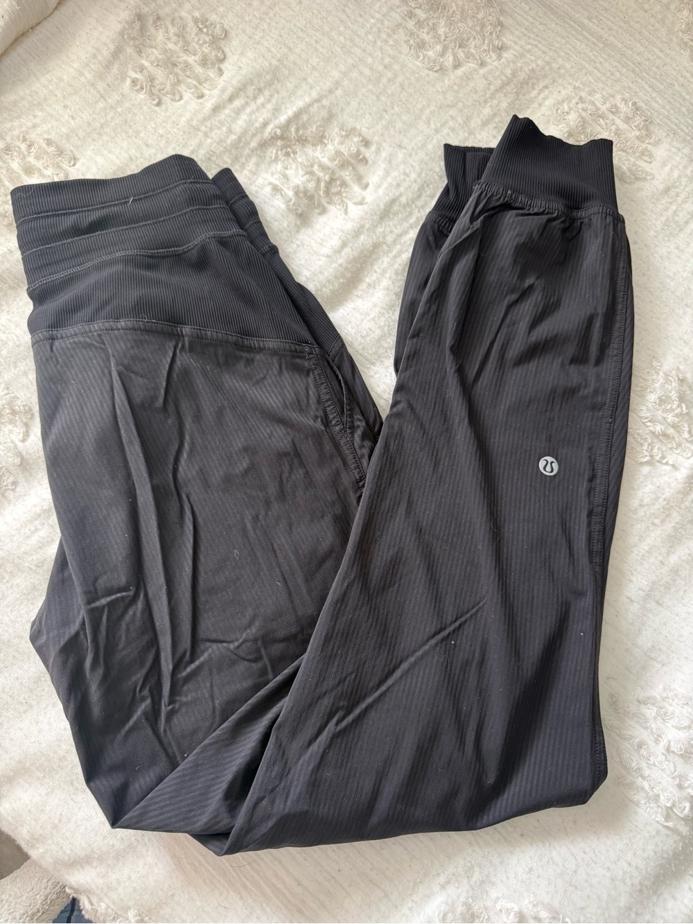 lululemon athletica Black Ribbed Joggers